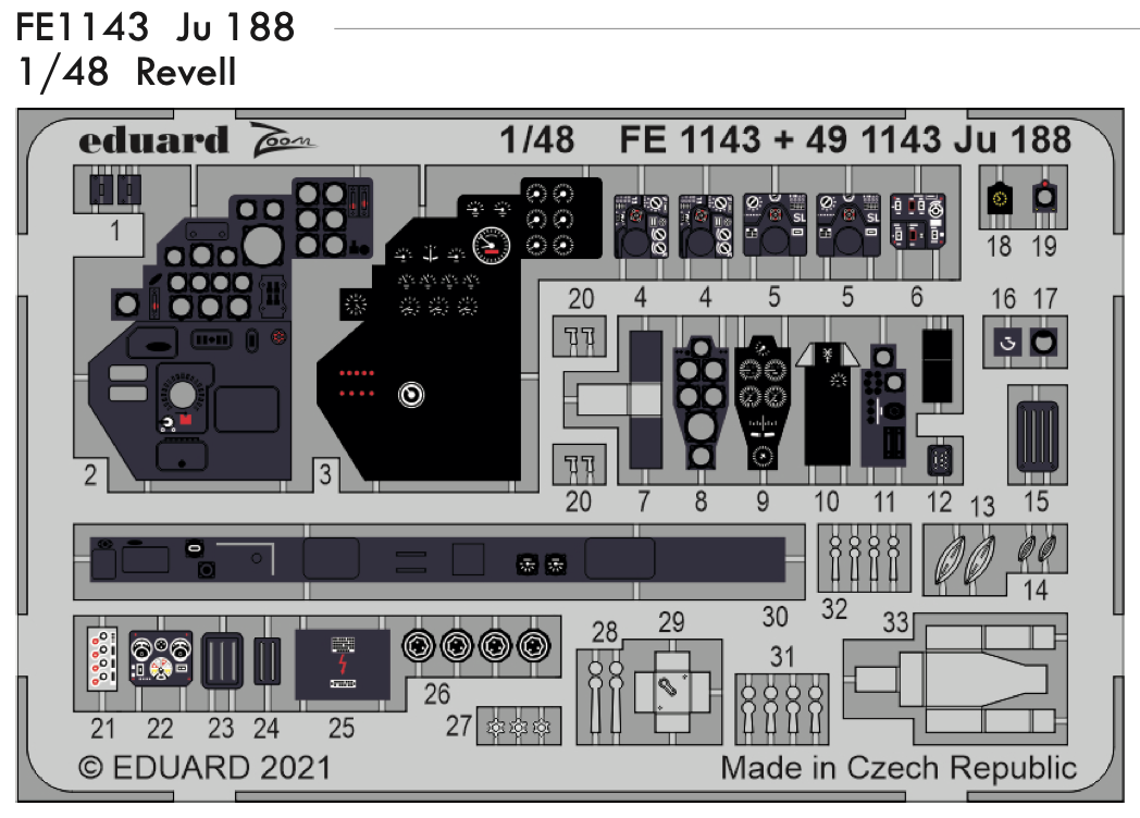 Eduard FE1143 1:48 Junkers Ju-188