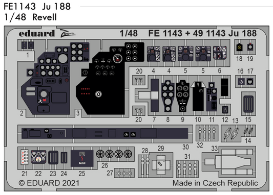 Eduard FE1143 1:48 Junkers Ju-188