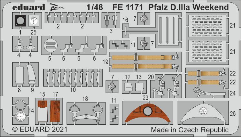 Eduard FE1171 1:48 Pfalz D.IIIa Weekend