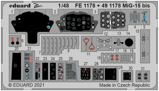 Eduard FE1178 1:48 Mikoyan MiG-15bis