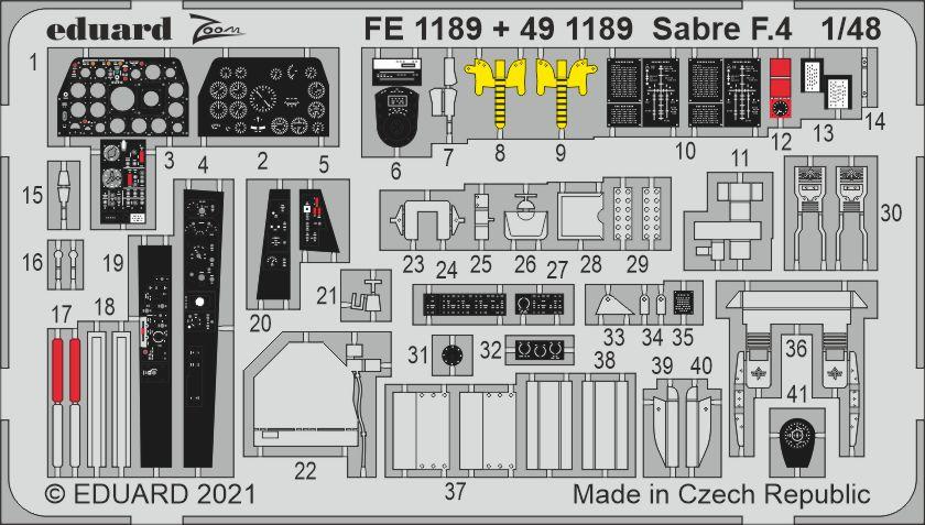 Eduard FE1189 1:48 Canadair Sabre F.4