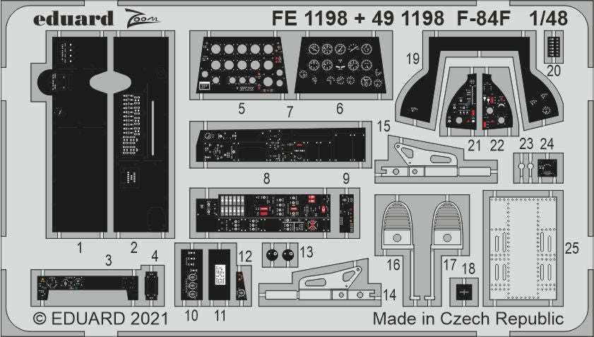 Eduard FE1198 1:48 Republic F-84F Thunderstreak