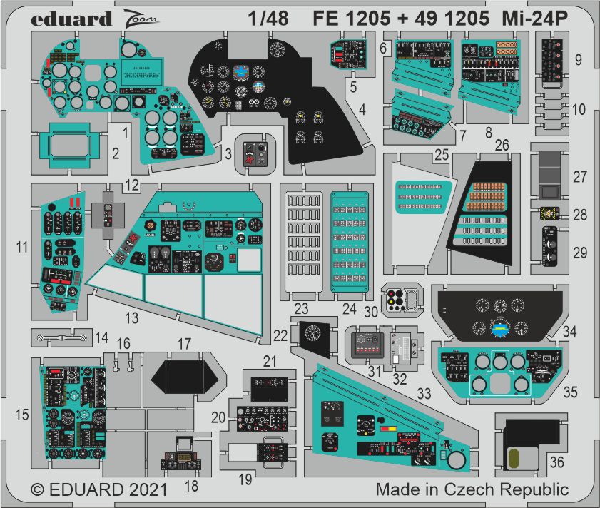 Eduard FE1205 1:48 MiL Mi-24P