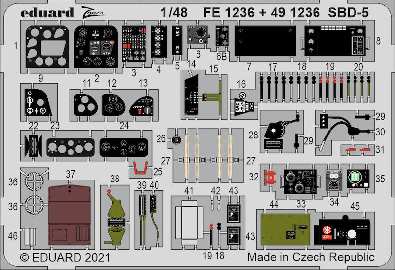 Eduard FE1236 1:48 Douglas SBD-5 Dauntless