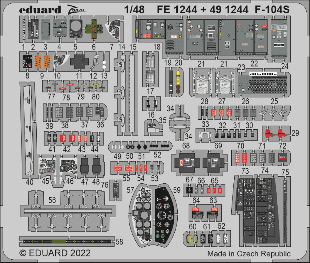 Eduard FE1244 1:48 Lockheed F-104S Starfighter