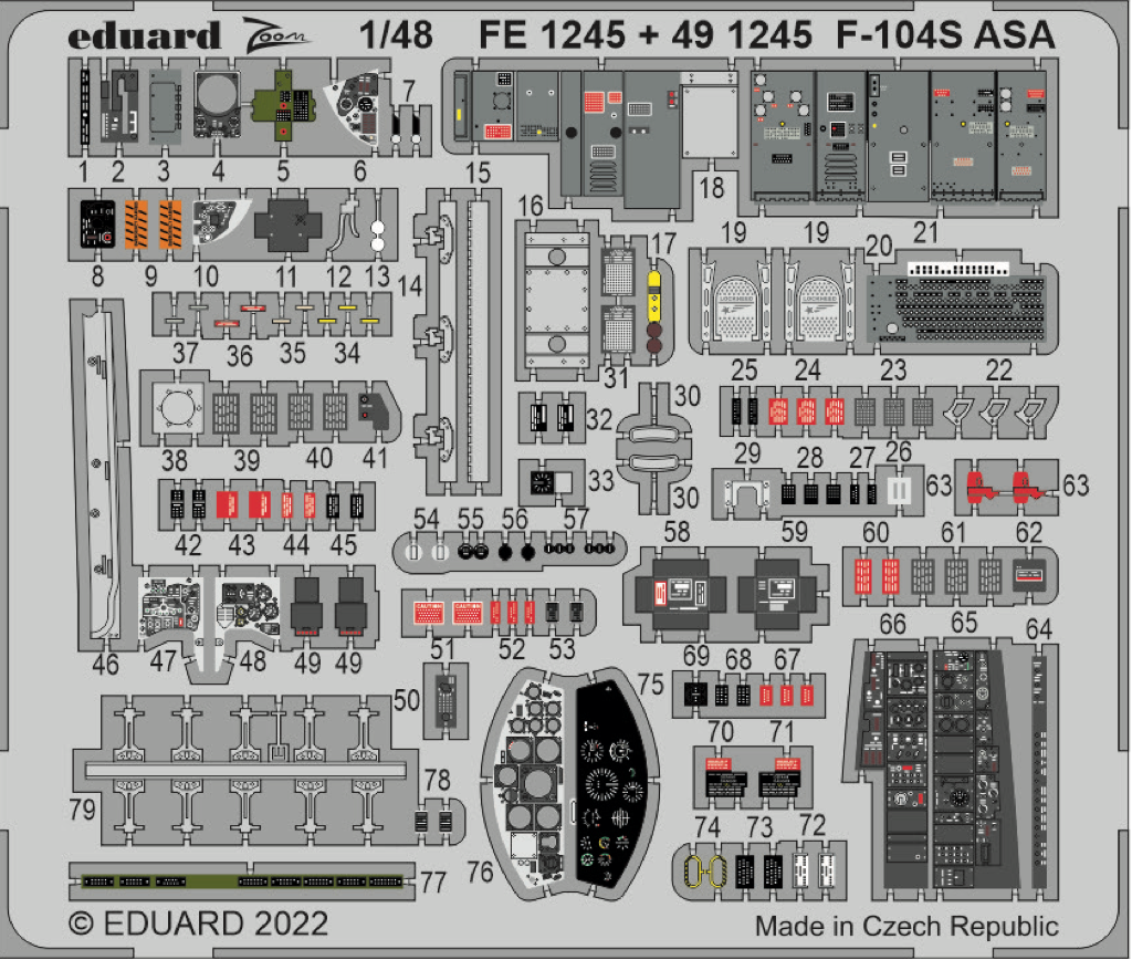 Eduard FE1245 1:48 Lockheed F-104S Starfighter ASA
