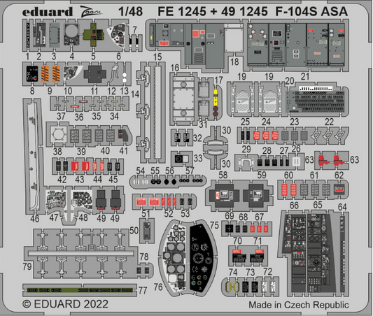 Eduard FE1245 1:48 Lockheed F-104S Starfighter ASA