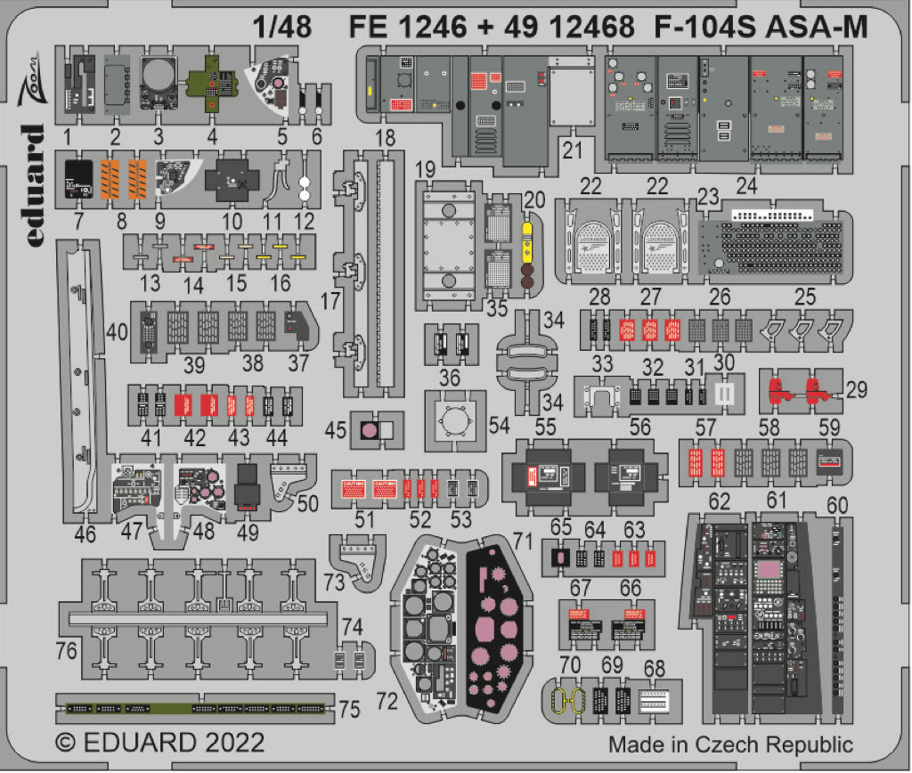Eduard FE1246 1:48 Lockheed F-104S Starfighter ASA-M