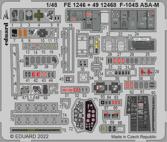Eduard FE1246 1:48 Lockheed F-104S Starfighter ASA-M