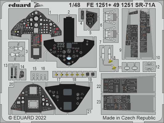 Eduard FE1251 1:48 Lockheed SR-71 Blackbird