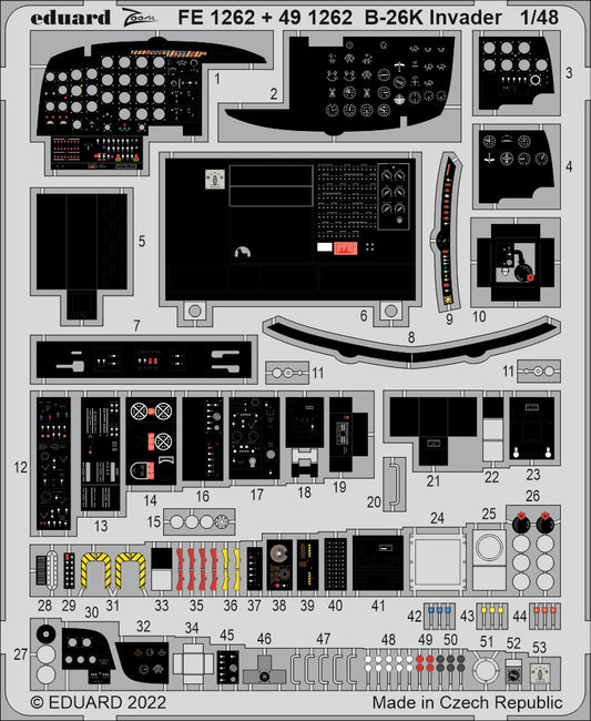 Eduard FE1262 1:48 B-26K Invader to be used with ICM