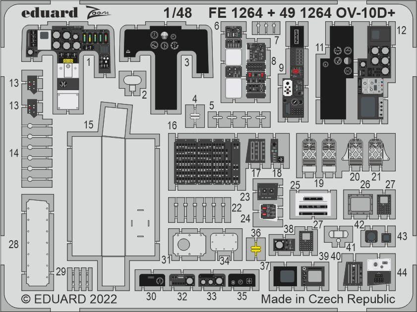 Eduard FE1264 1:48 North-American/Rockwell OV-10D+