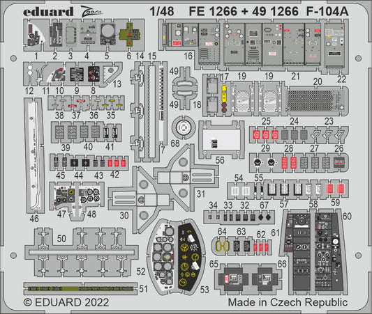 Eduard FE1266 1:48 Lockheed F-104A Starfighter