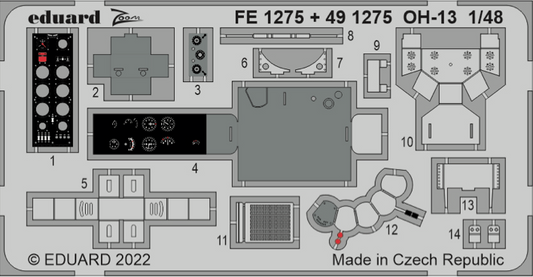 Eduard FE1275 1:48 Bell OH-13 Sioux