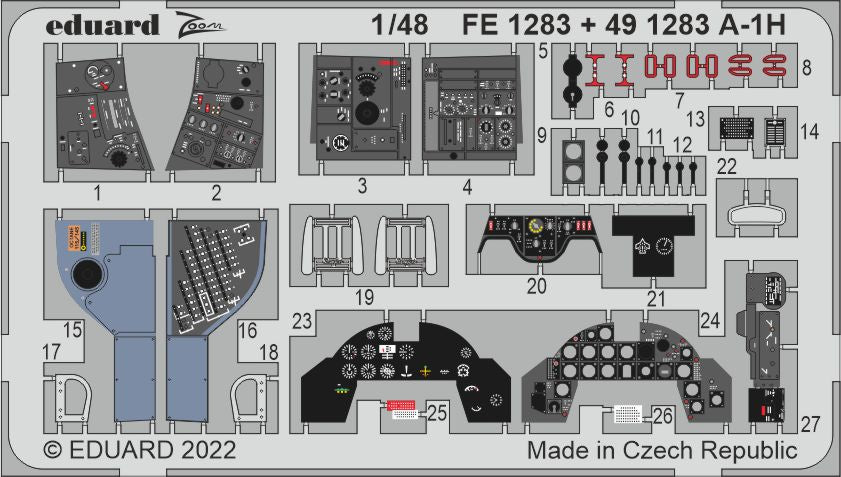 Eduard FE1283 1:48 Douglas A-1H Skyraider