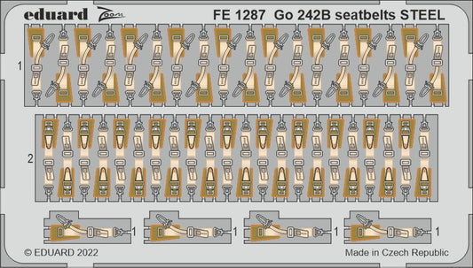 Eduard FE1287 1:48 Gotha Go-242B seatbelts STEEL
