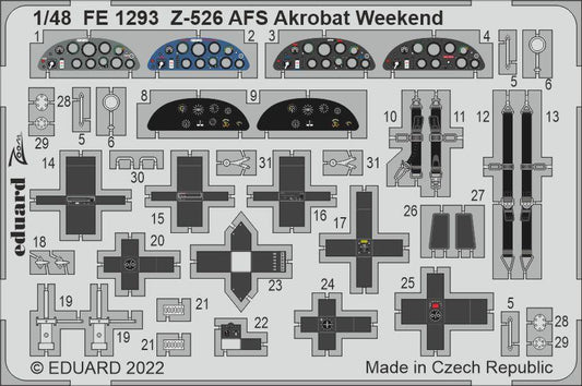 Eduard FE1293 1:48 Zlin Z-526AFS Akrobat Weekend