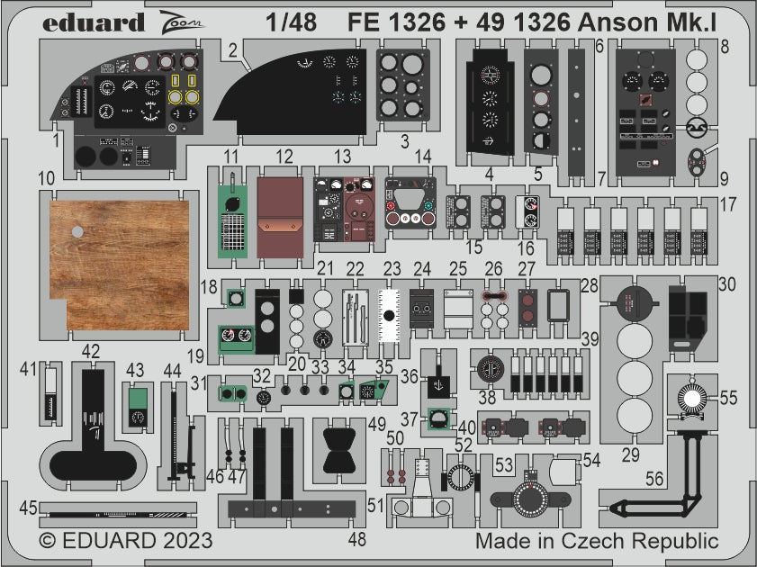 Eduard FE1326 1:48 Avro Anson Mk.I for Airfix