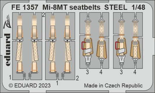 Eduard FE1357 1:48 Mil Mi-8MT seatbelts STEEL