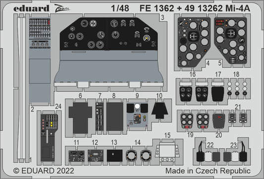 Eduard FE1362 1:48 Mil Mi-4A to be used with Trumpeter