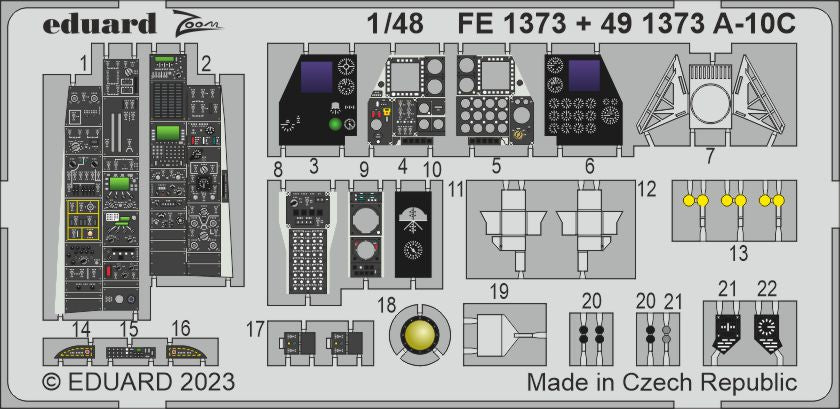 Eduard FE1373 1:48  A-10C Thunderbolt II to be used with Academy