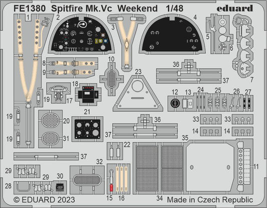 Eduard FE1380 1:48 Supermarine Spitfire Mk.Vc Weekend