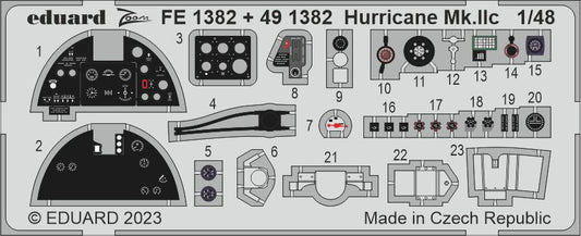 Eduard FE1382 1:48 Hawker Hurricane Mk.IIc  to be used with Arma Hobby