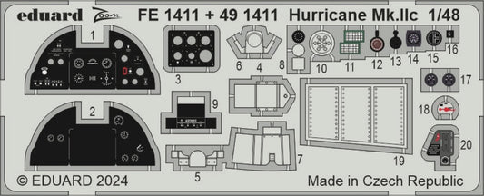 Eduard FE1411 1:48 Hawker Hurricane Mk.IIc