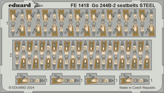 Eduard FE1418 1:48 Gotha Go-244B seatbelts STEEL