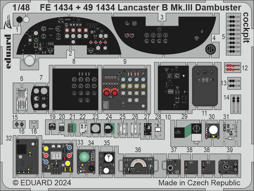 Eduard FE1434 1:48 Avro Lancaster B Mk.III Dambuster