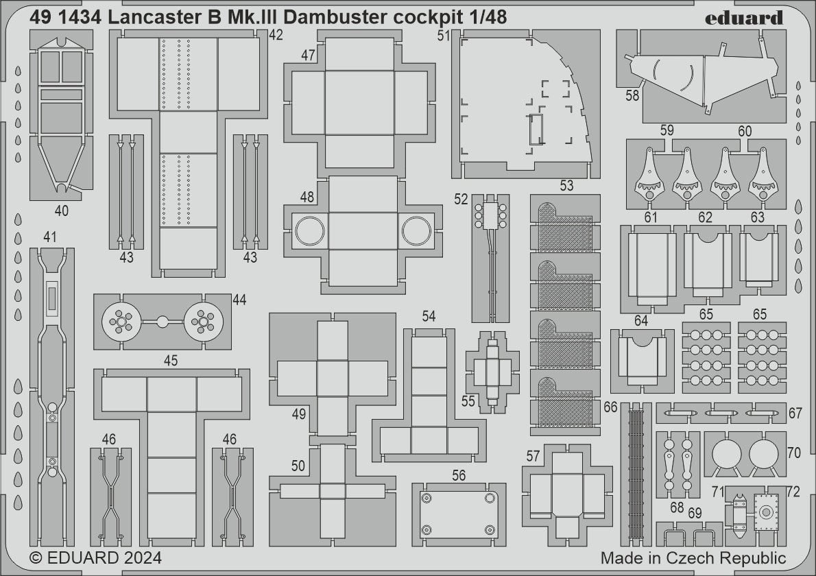 Eduard FE1434 1:48 Avro Lancaster B Mk.III Dambuster