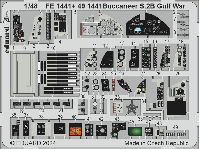 Eduard FE1441 1:48 Blackburn Buccaneer S.2B Gulf War for Airfix