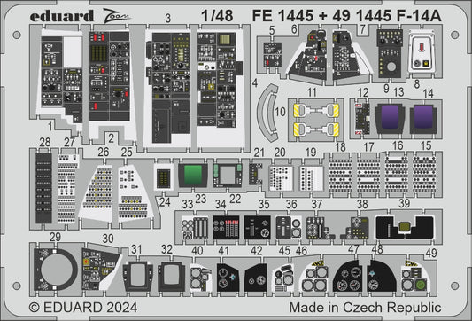 Eduard FE1445 1:48 Grumman F-14A Tomcat for Great Wall Hobby