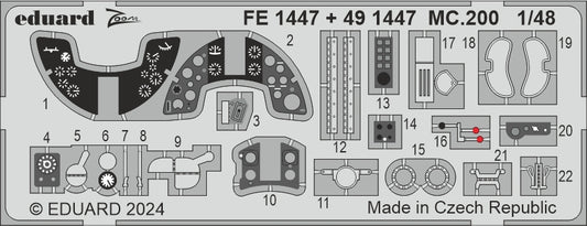 Eduard FE1447 1:48 Macchi MC.200 Saetta for Italeri