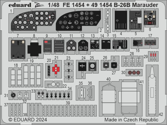 Eduard FE1454 1:48 Martin B-26B Marauder