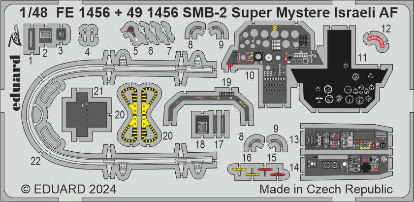 Eduard FE1456 1:48 Dassault SMB-2 Super Mystere Israeli AF