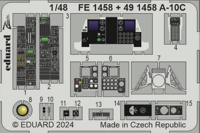 Eduard FE1458 1:48 Fairchild A-10C Thunderbolt II