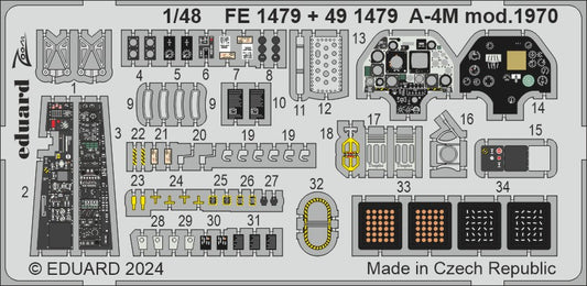 Eduard FE1479 1:48 Douglas A-4M Skyhawk mod. 1970