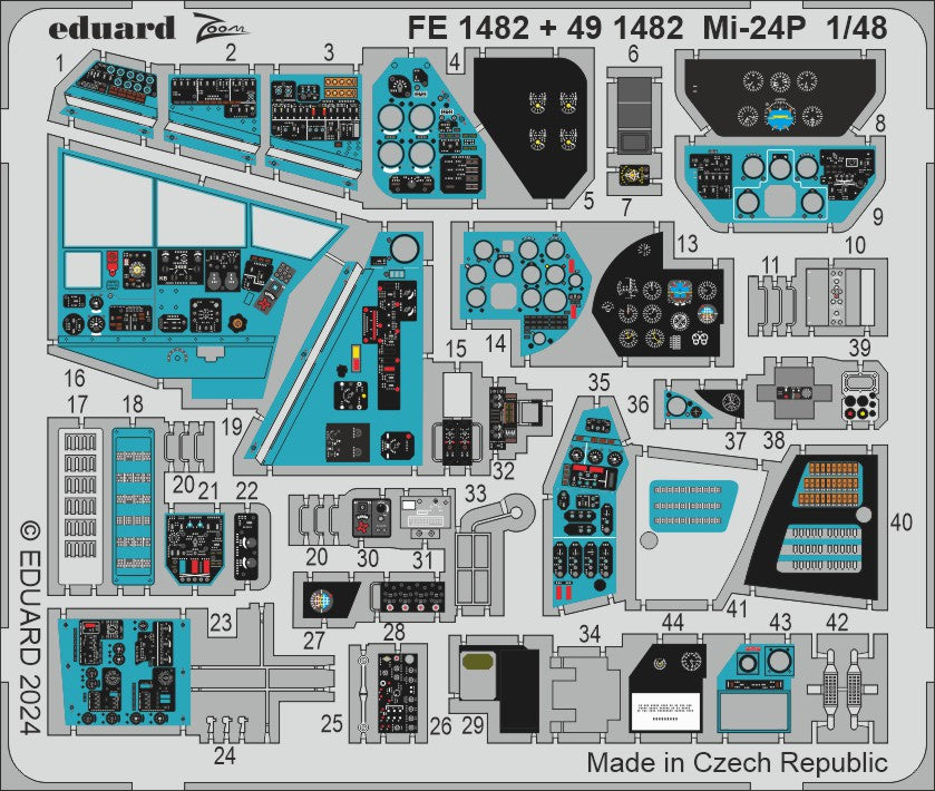 Eduard FE1482 1:48 Mil Mi-24P Zoom Set