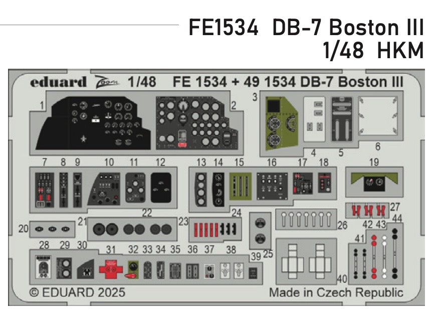 Eduard EDFE1534 1:48 Douglas Boston III/US DB-7B