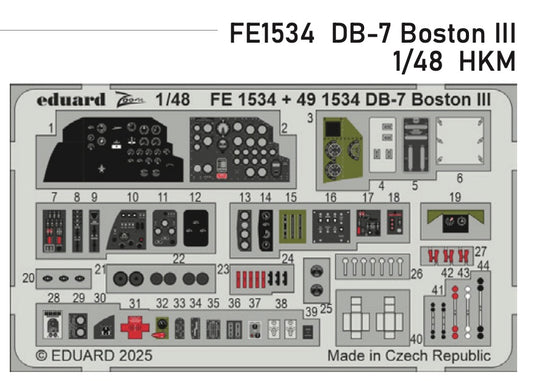 Eduard FE1534 1:48 Douglas Boston III/US DB-7B
