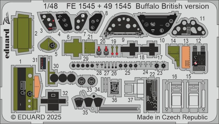 Eduard FE1545 1:48 Buffalo British Version