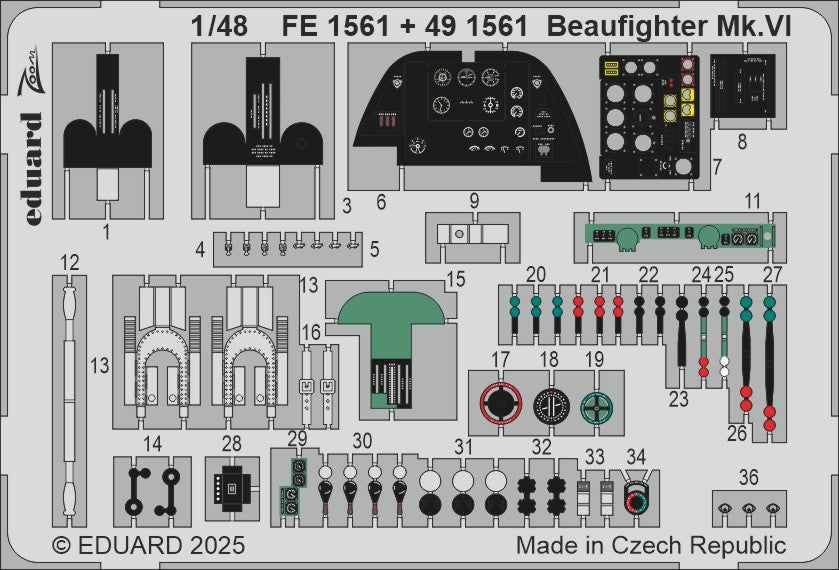 Eduard FE1561 1:48 Bristol Beaufighter Mk.VI