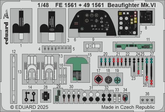 Eduard FE1561 1:48 Bristol Beaufighter Mk.VI