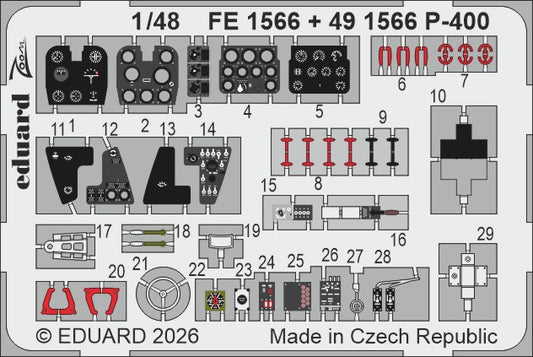 Eduard FE1566 1:48 Bell P-400
