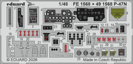 Eduard FE1568 1:48 Republic P-47N Thunderbolt