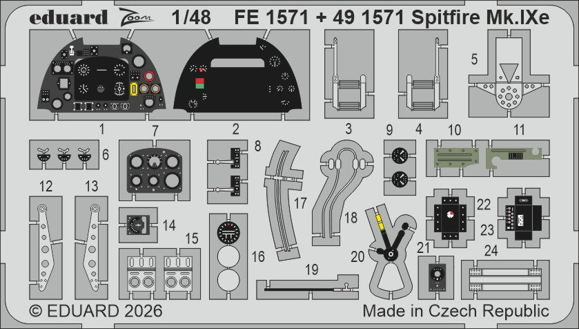 Eduard FE1571 1:48 Supermarine Spitfire Mk.IXe