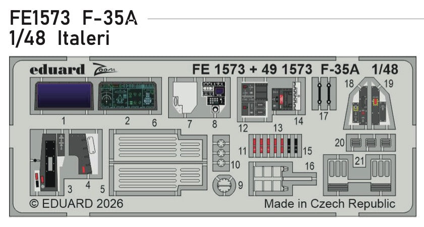 Eduard FE1573 1:48 Lockheed-Martin F-35A