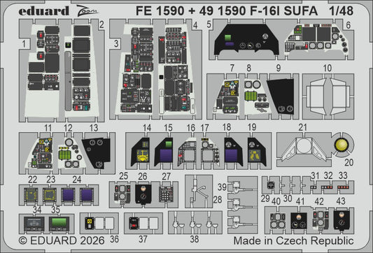 Eduard FE1590 1:48 Lockheed-Martin F-16i SUFA