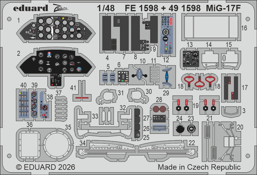 Eduard FE1598 1:48 Mikoyan MiG-17F